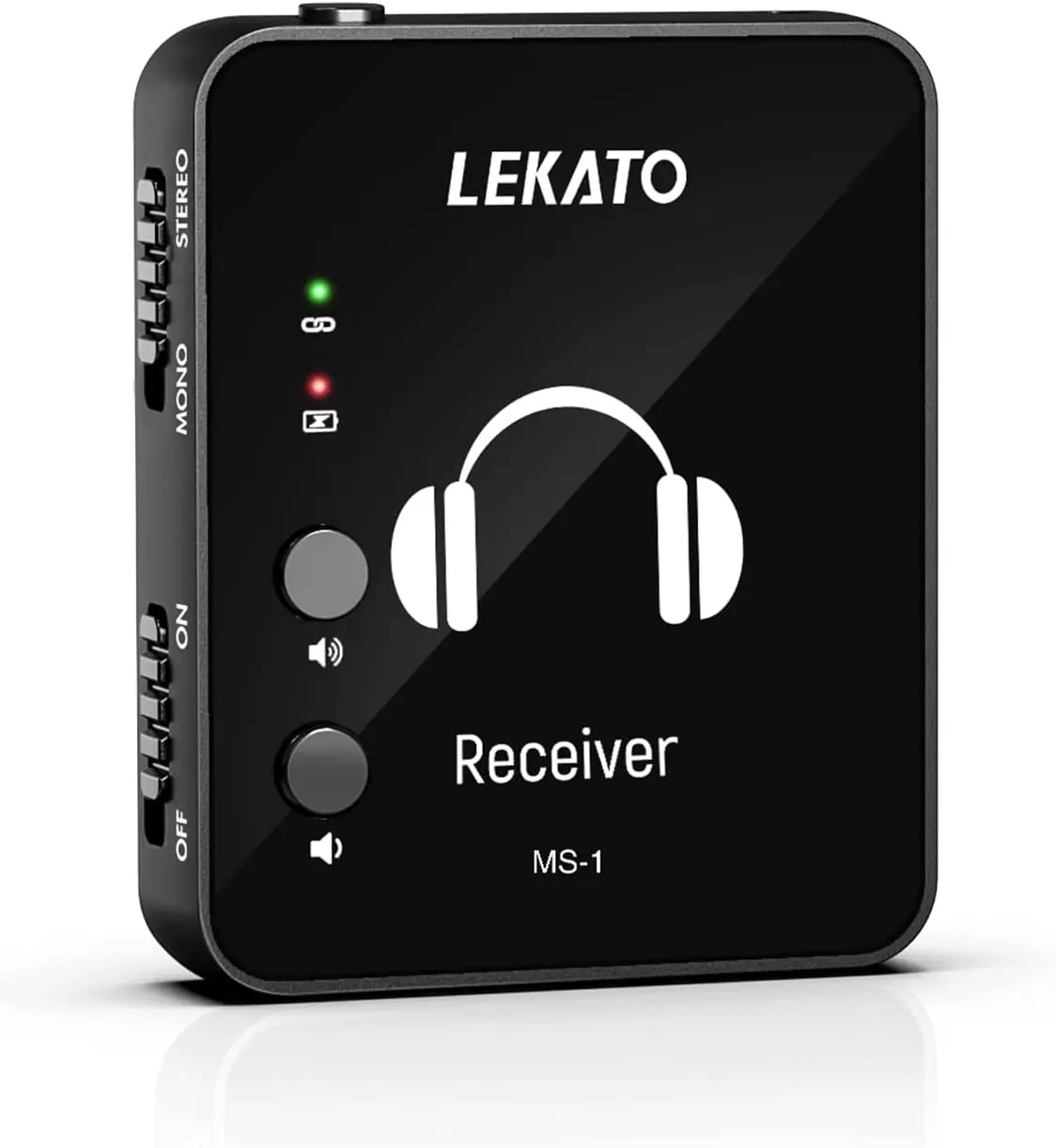 LEKATO Wireless IEM System with Transmitter Receiver Wireless in-Ear Monitor System 2.4Ghz Automatic for Studio Live (MS-1G). 