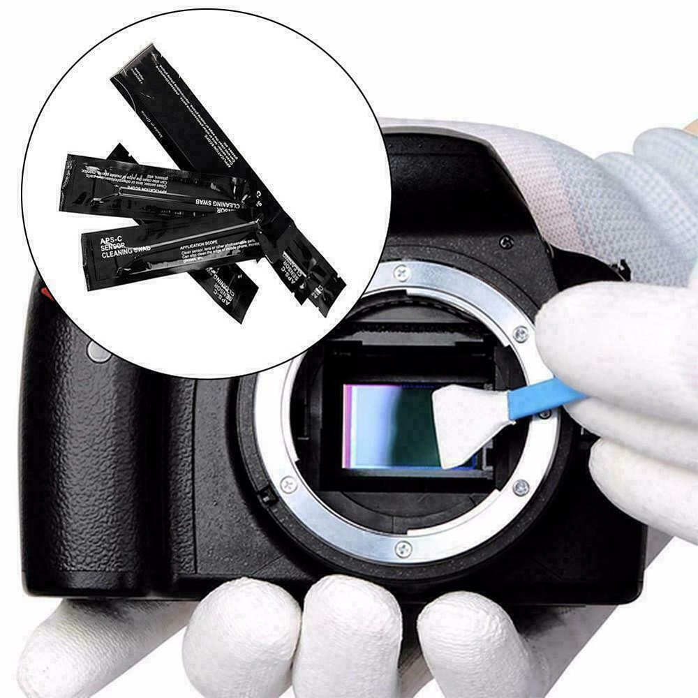 GLENES Durable Sensor Cleaning Swabs DSLR Cleaner Swab Camera Cleaning kit CMOS Sensor 16mm Dust-Free for Camera CCD Sensor Full-Frame Lens Cleaning Brush. 