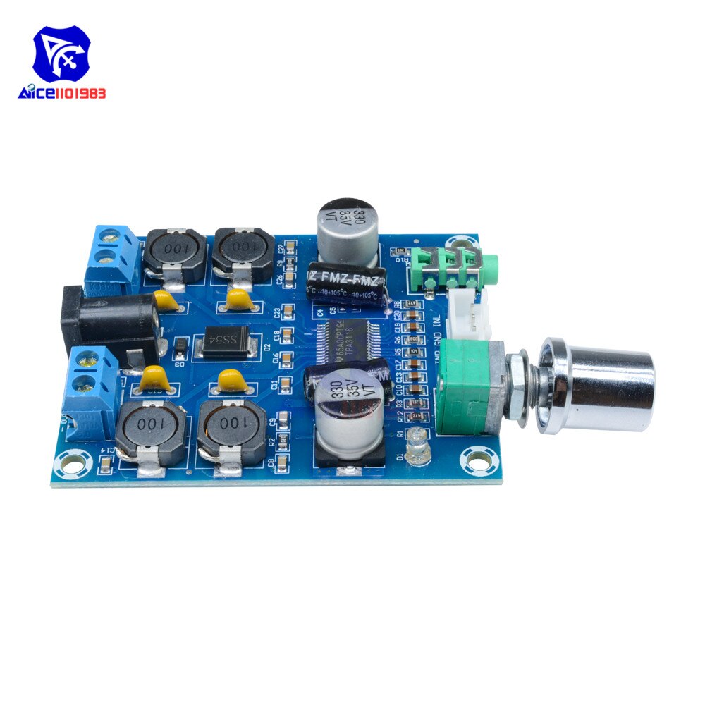 diymore TPA3118D2 Stereo Power Amplifier Module DC 12V 24V 28V Dual Channel 45W*2 Digital HD Edition Audio Power Amplifier Board. 