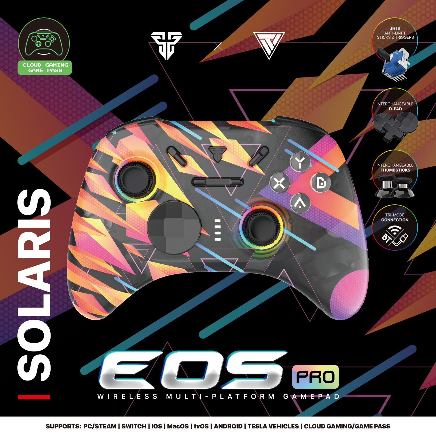 Fantech WGP15 EOS Pro Wireless Multi-Platform Gamepad Controller With Build in Audio Port Console. 