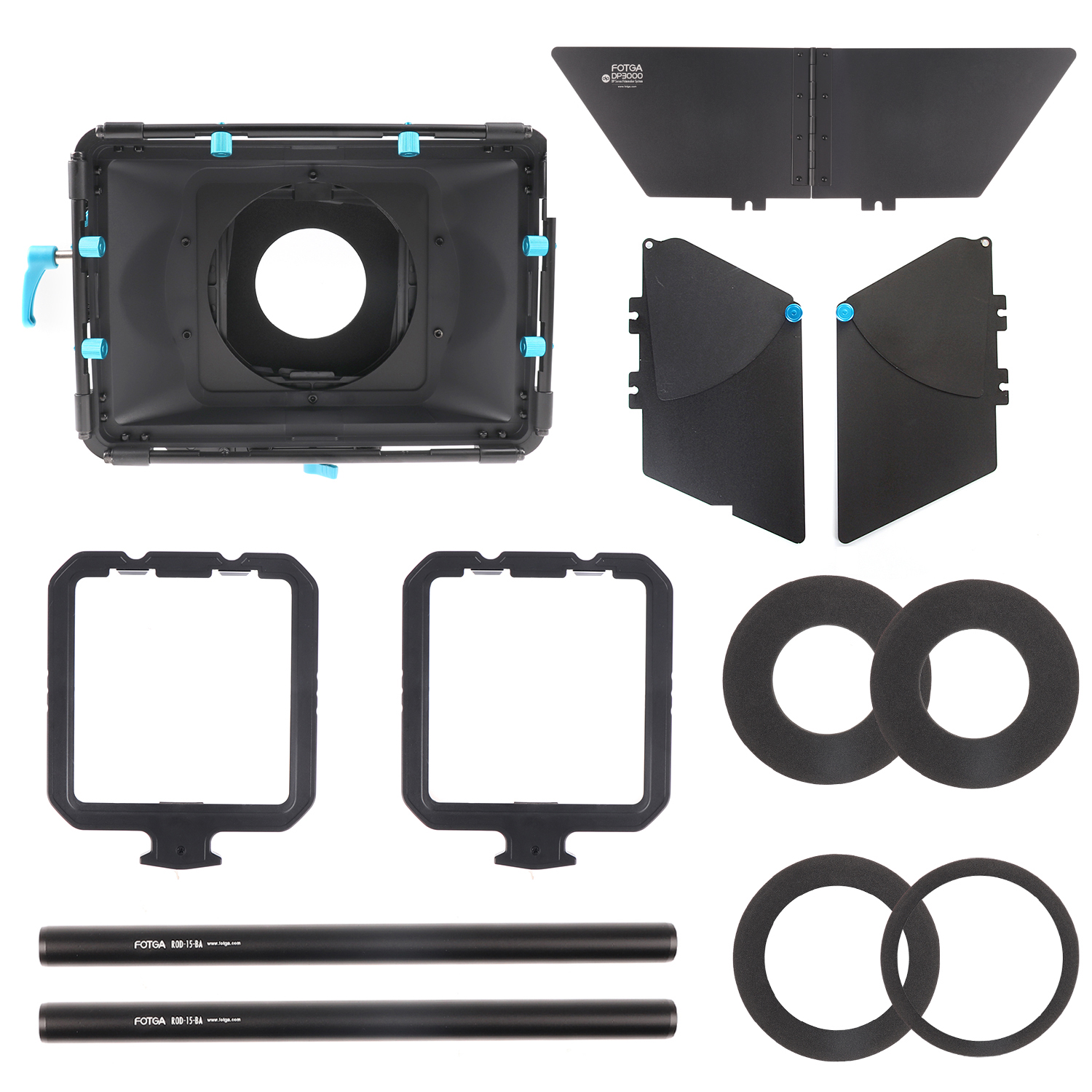 FOTGA DP3000 Pro DSLR salıncak mat kutu güneşlik w/çörek DSLR 5DIII 1DS F55 F3 A7S C300 c100 BMCC 15mm çubuk rig. 