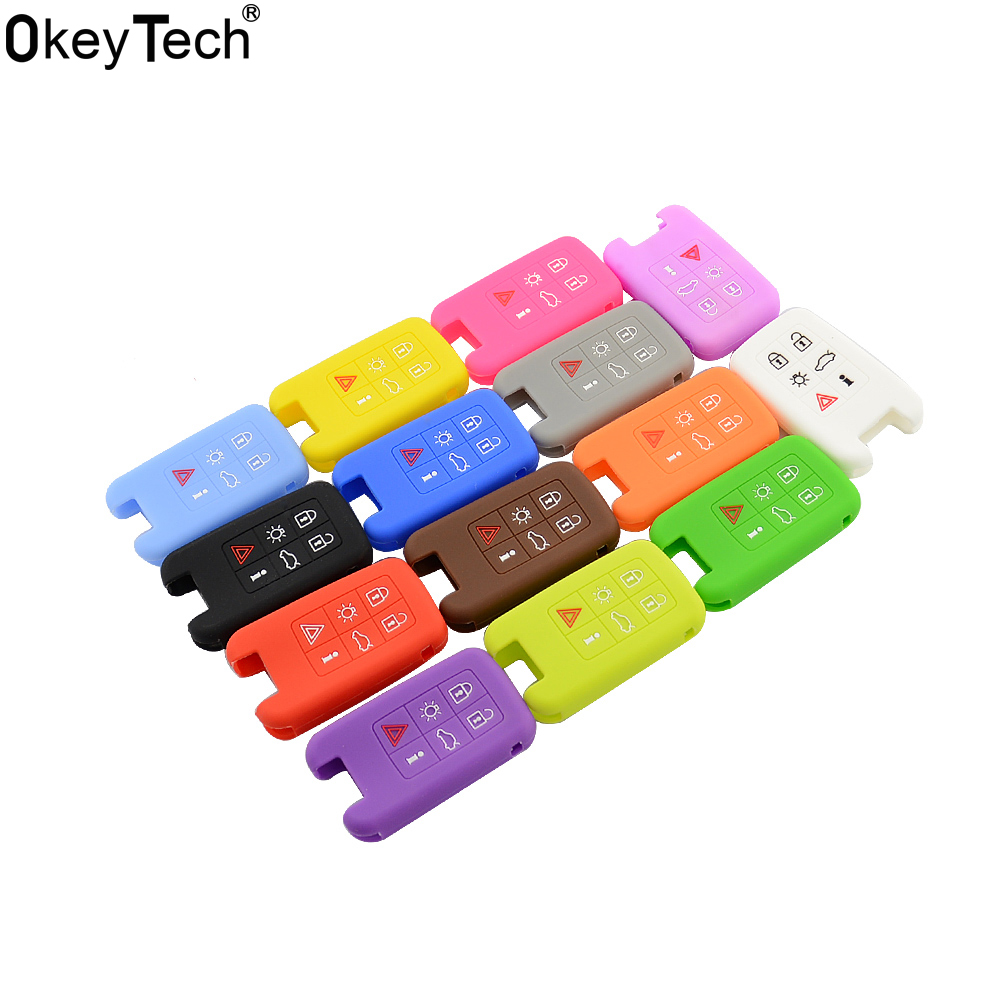【DATA FROG Global MALL】soft car key cover case for Volvo V40 smart remote key 6 case car. 