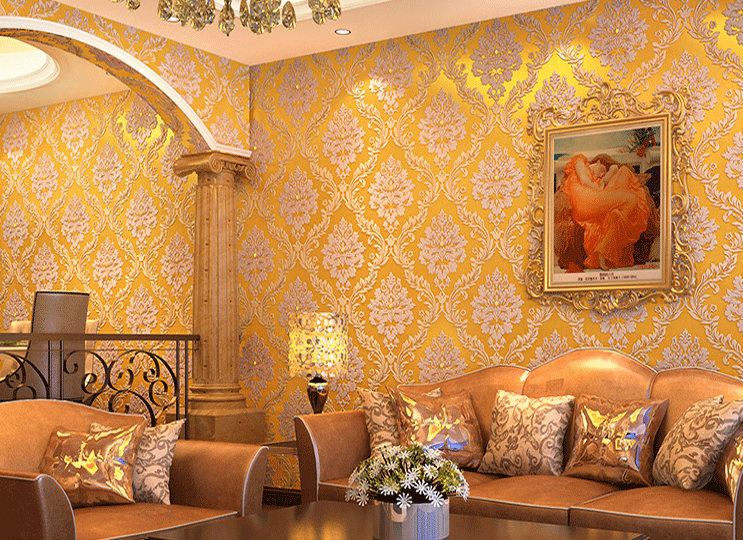 Incredible embossed wall paper
