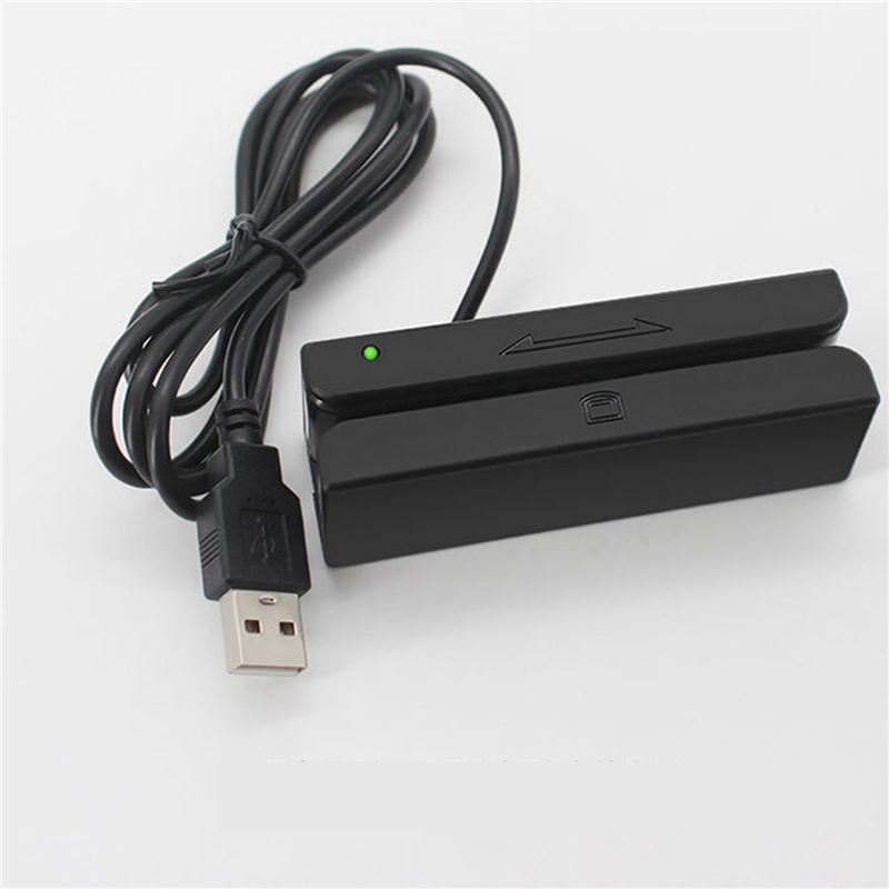 BRADOO 10X MSR90 USB Magnetic Strip Card Reading Machine Card Reader Stripe 3 Tracks Mini Swiper for USB PC. 