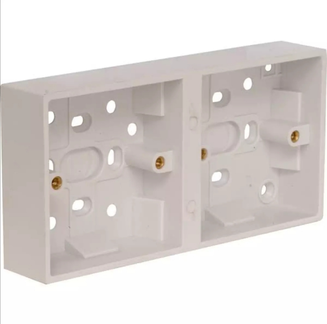 2 gang mk board MK Electric PVC Back Box, 2 Gangs for 8 pin socket any gang switch. 