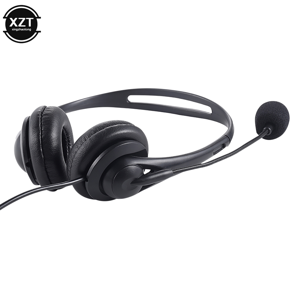 3.5mm Computer Laptop Headphone with Noise Cancelling Microphone Chatting Network Teaching Video Conferencing USB Wired Headsets. 