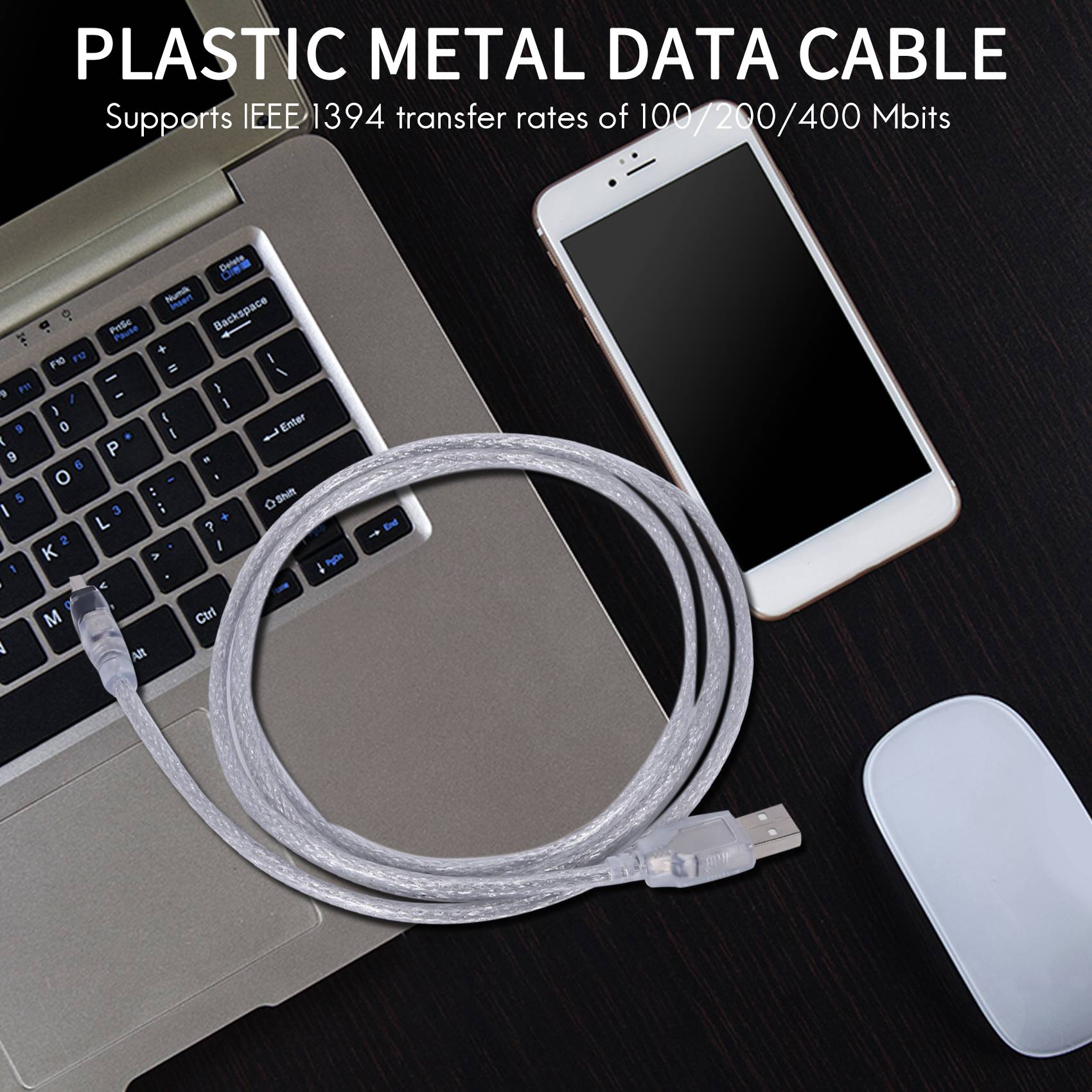 1.5M USB To IEEE 1394 4 Pin Firewire DV Adapter Cable For PC Camera. 