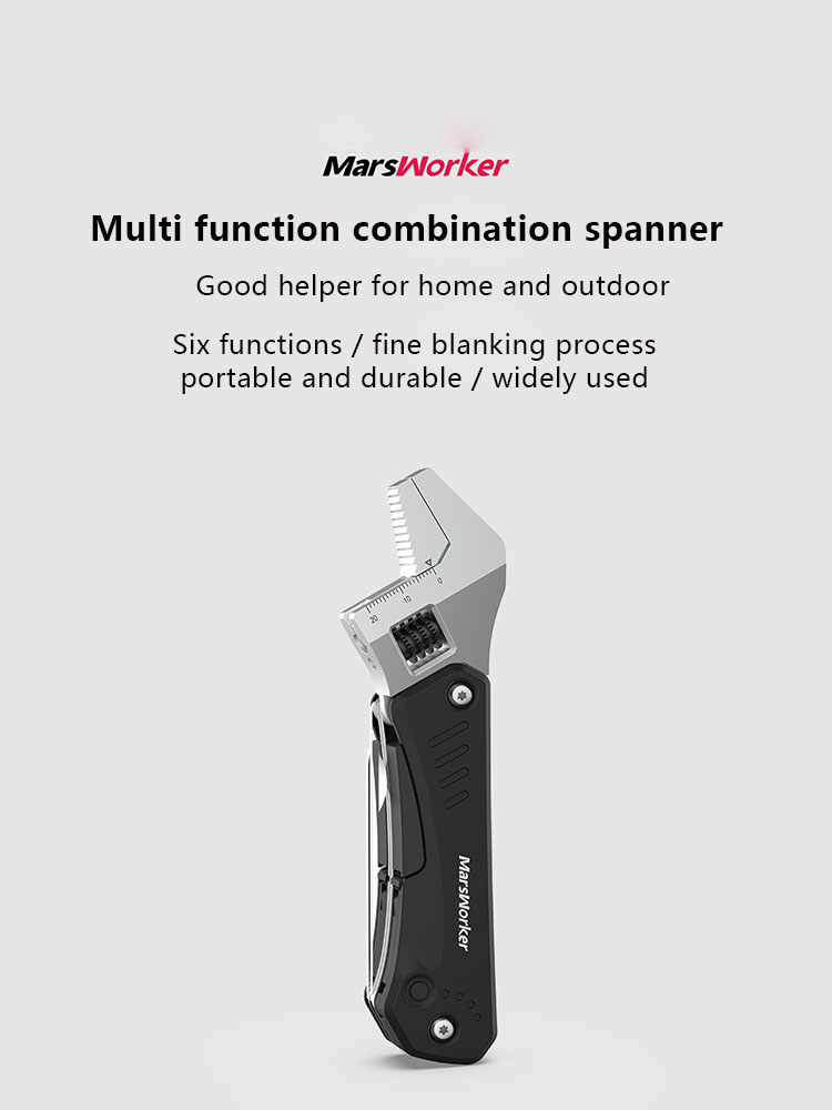 Xiaomi Marsworker Multifunctional Combination Car Wrench Knife Six Functions Tools (Mshw001)