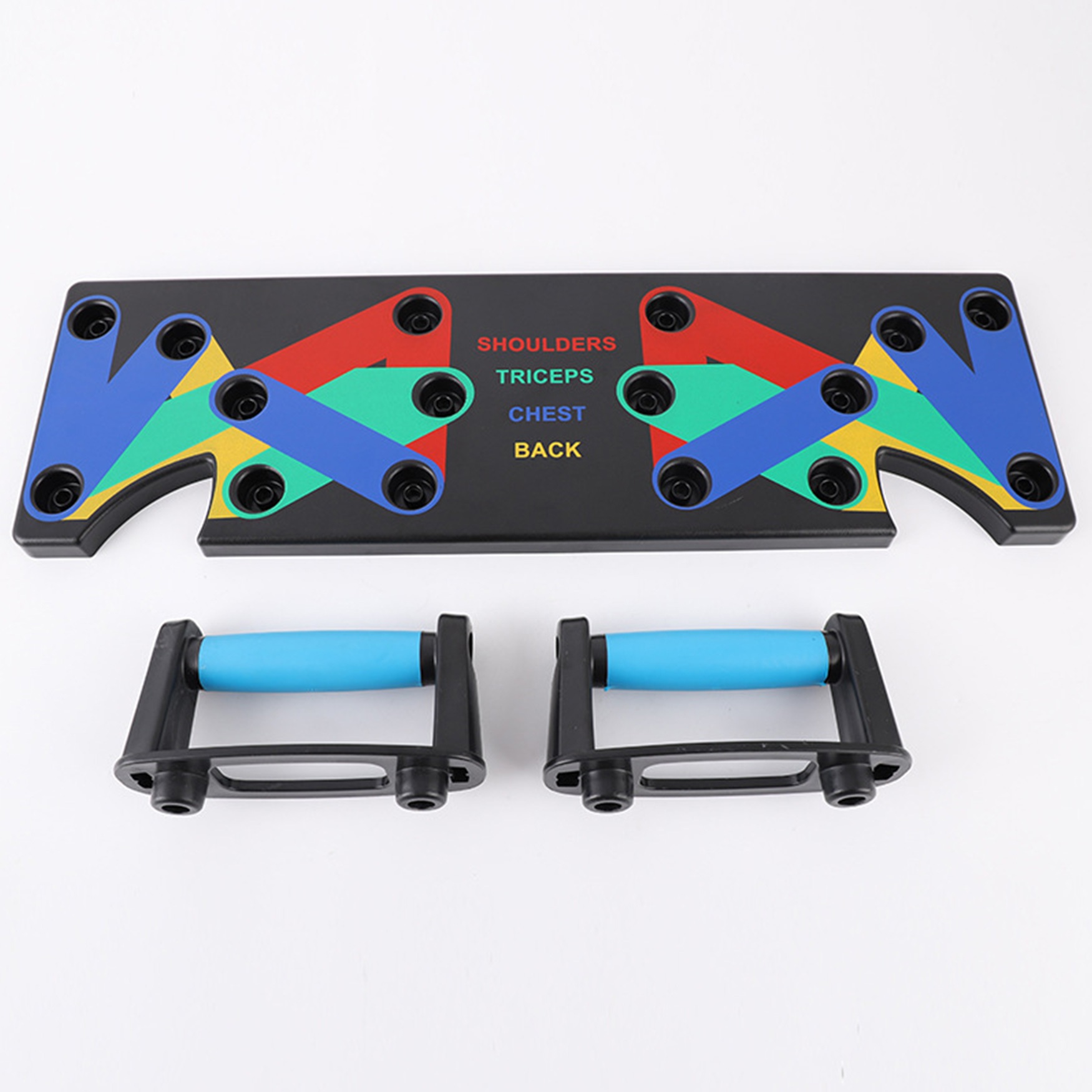 Foldable Multi Position Pushup Board 9 in 1 Body Building Push Up Stands Adjustable - Citizen Sports. 