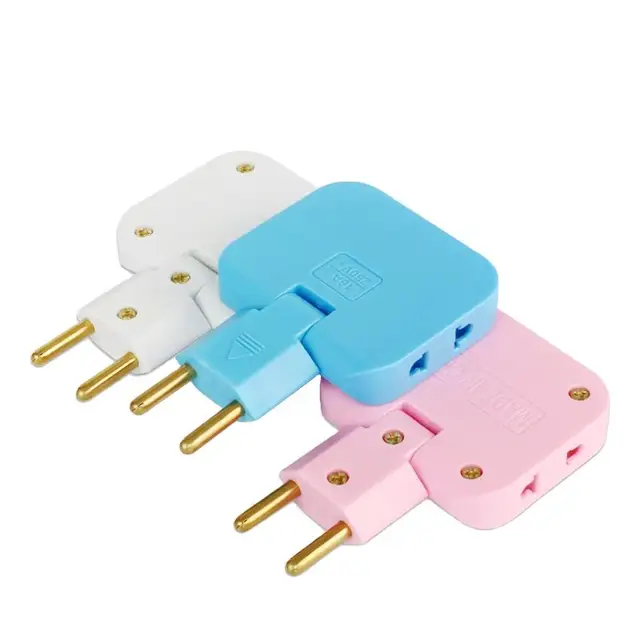 3 in 1 Mutli Plug Travel Adapter Socket (3 Power Socket) High Power EU Bangladesh Standard 180° Rotating Coverter Socket AC Adapter. 