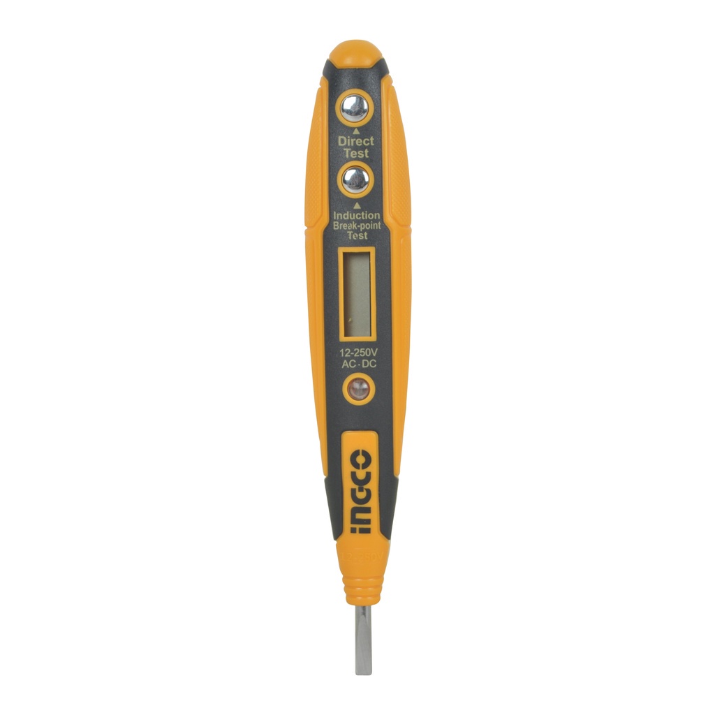 ING-AC/DC AC DC Voltage Detector Tester Digital AC DC 12-250V Non-Contact AC DC Voltage Meter Digital Tester Pen With Night Sight Induction Multi Sensor LCD Display Electric Test Pen. 