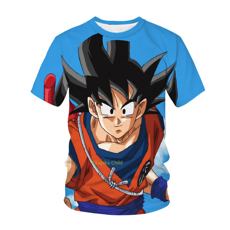 Anime Dragon Ball Son Goku 3D Print Kids T Shirt Summer Fashion Casual T-shirt Boy Girl Unisex Children's Clothing Tshirt Tops. 