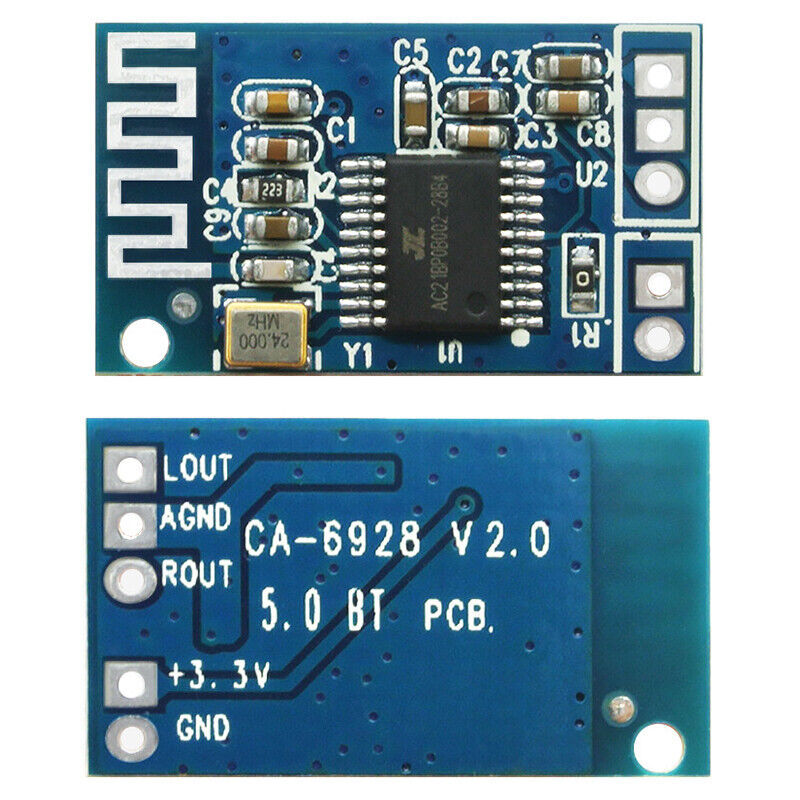 CA6928 CA-6928 5V Bluetooth Audio Receiver Module 5V 3W For MP3 Car Stereo Amplifiers Bluetooth Audio Receiver Circuit Amplifiers Board For Speakers. 