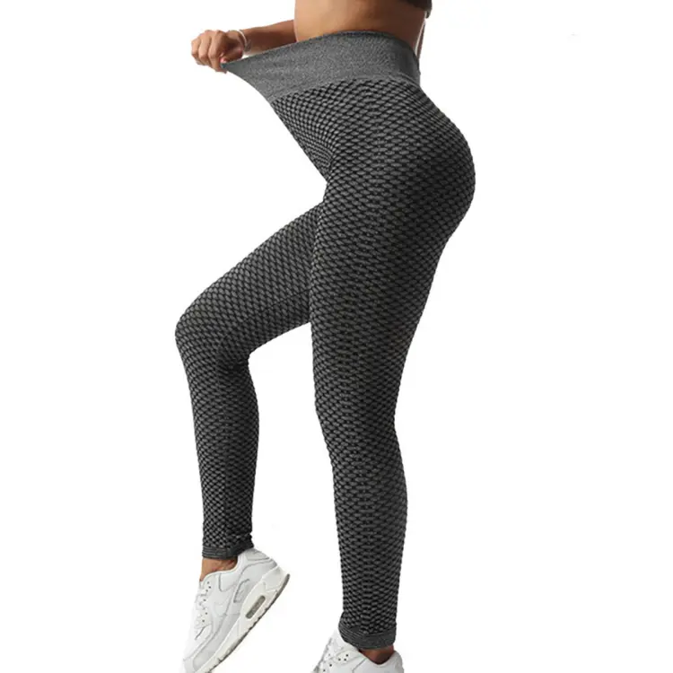 CUHAKCI Seamless Leggings Workout Push Up Honeycomb Design Casual Stretchy  Sport Leggins Women Pencil Pants Fitness Gym New