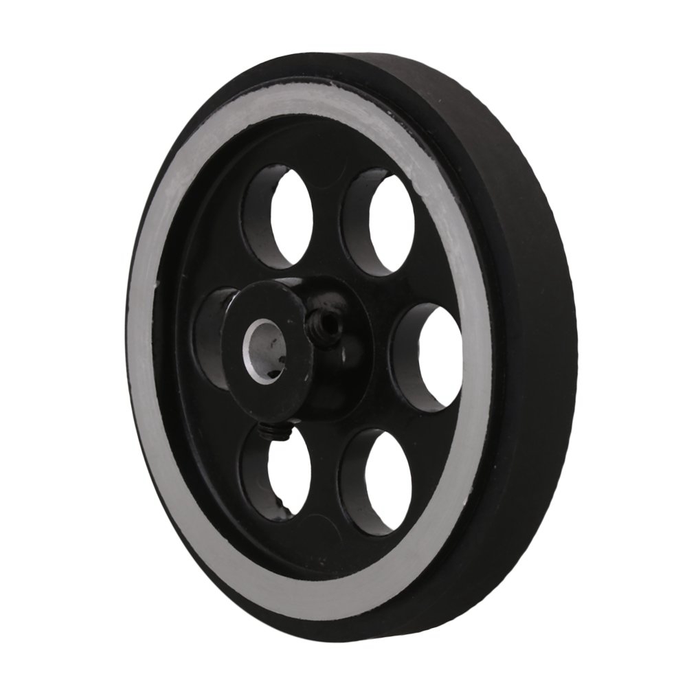200X6mm Industrial Aluminum Rubber Measuring Rotary Encoder Wheel