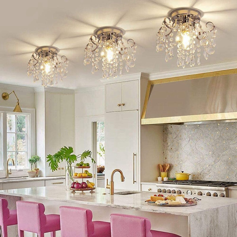 Pendant Lamp European Style Crystal Ceiling Small Chandelier Modern. 