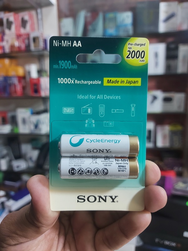 Sony AAA 800mAh Rechargeable Battery -2pc. 