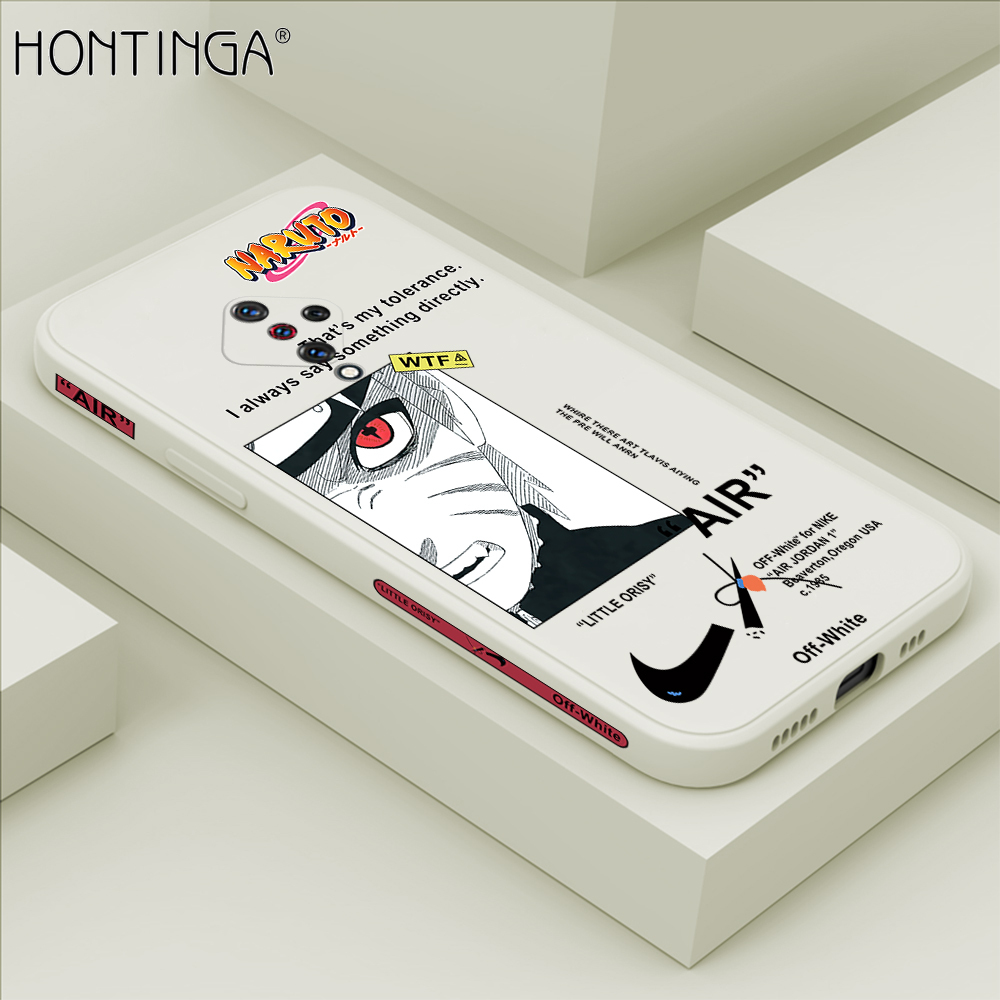 Hontinga for Vivo S1 Pro Case Side Design New Anime Naruto for Boys Back Cover Soft Square Edge Pattern Liquid Silicone Trend Phone Cases. 