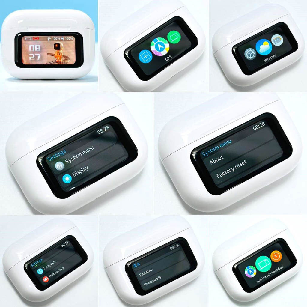 L-58 Tws Wireless  Earbuds Pro With LCD Display. 