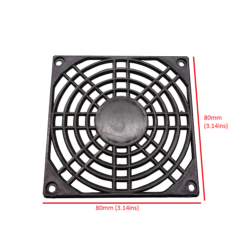 Fan net Finger guard Protective net 80mm (3,14ins) PVC material for cooling fan - 6ps. 