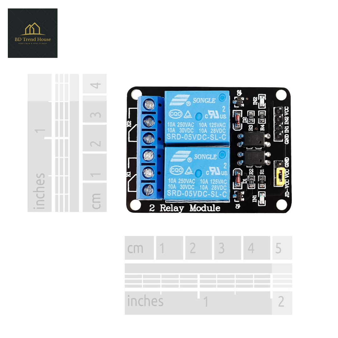 2 Channel DC 5V Relay Module with Optocoupler Low Level Trigger Expansion Board Compatible with Arduino R3 MEGA 2560 1280 DSP ARM PIC AVR STM32 Raspberry Pi. 