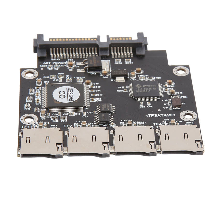 4 Way Micro-SD TF Memory Card to SATA Serial Adapter SSD Industrial Embedded Mobile Storage Module