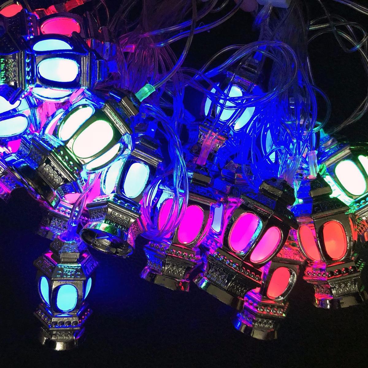 10 Led Islamic Muslim Ramadan Moon Eid String Lights Decorations