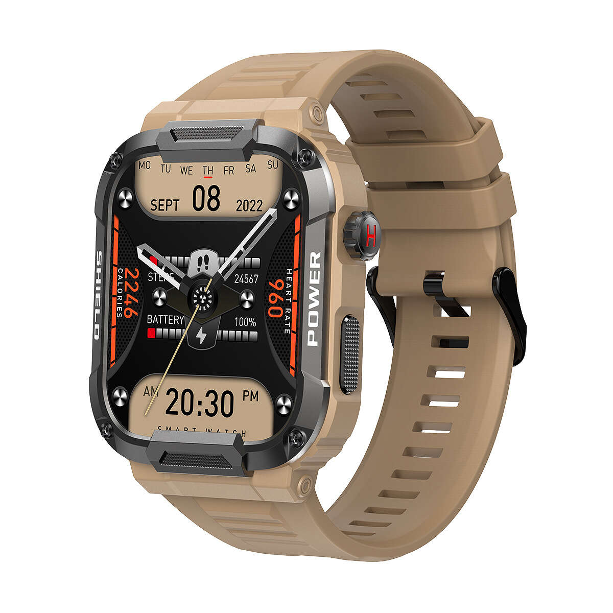 2024 New 66 smartwatch Bluetooth 8763EW one click link rotary button triple waterproof swimming. 