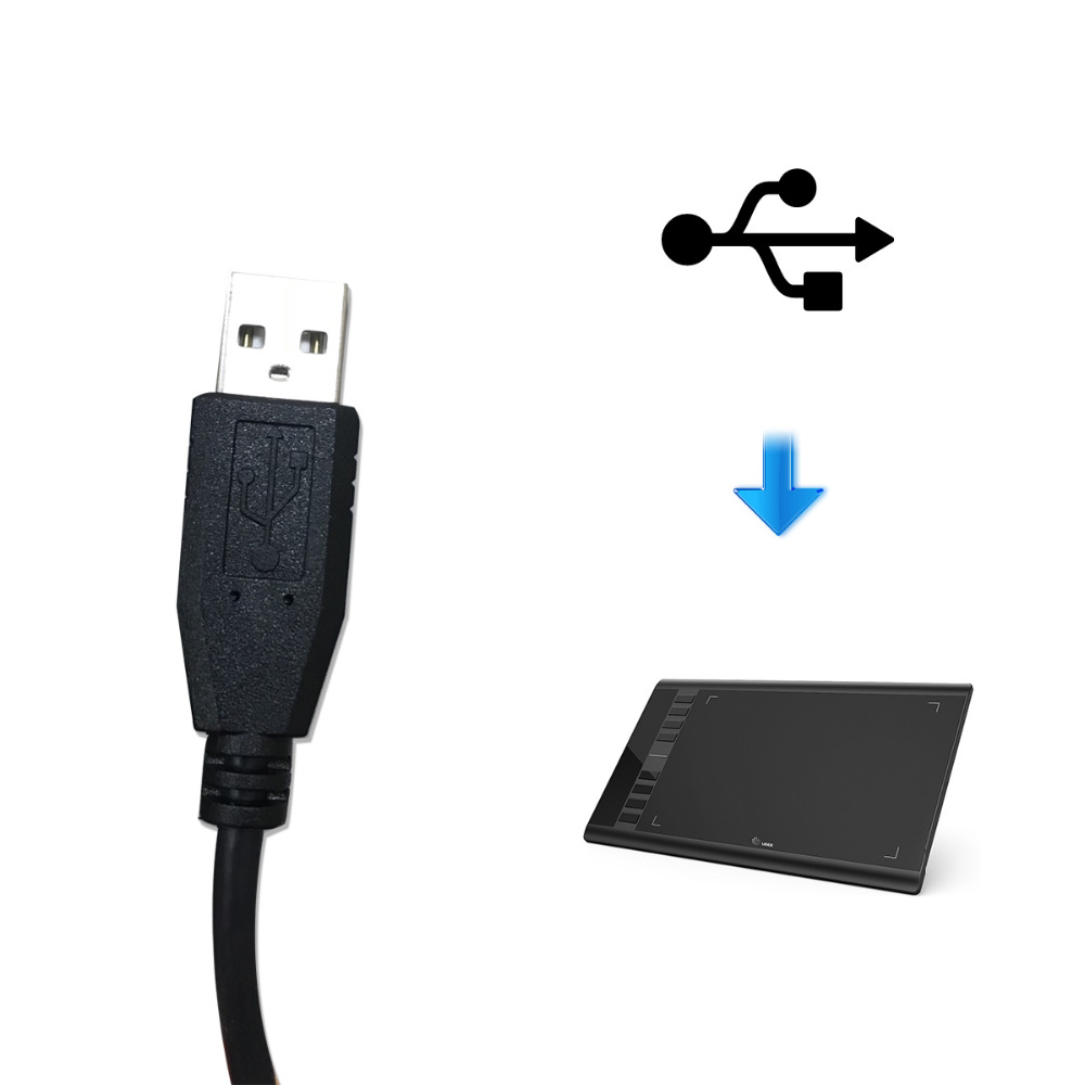 Usb Cable Connection Cable Date Cable For Ugee M708 Graphics Digital Table. 