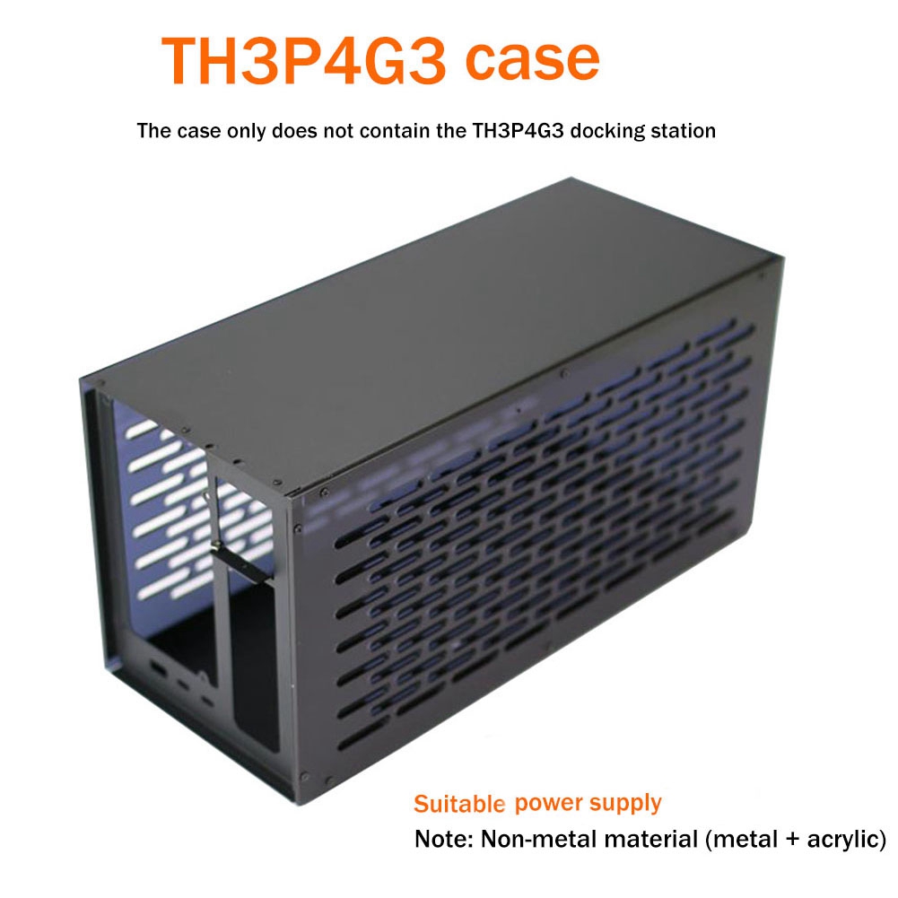 1 Pieces TH3P4G3 Docking Station Box for Hunderbolt 3/4 Graphics Card Expansion Dock Box for ATX Power Supply. 