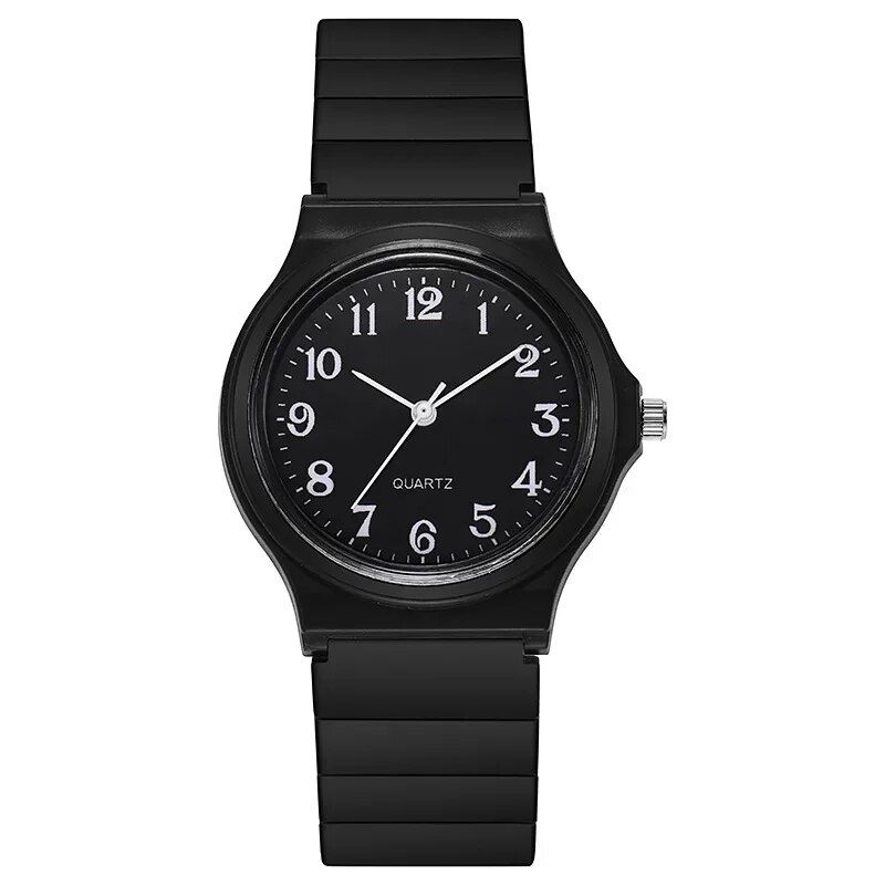 Simple Fashion Quartz Watch for Women Student Wrist Watches Silicone Strap Watch