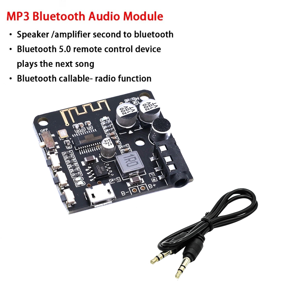 BT5.0 Audio Pro Receiver Car Lossless Audio Receiver with AUX Audio Cable MP3 Bluetooth Decoder Lossless Car Speaker Audio Amplifier Board Module. 