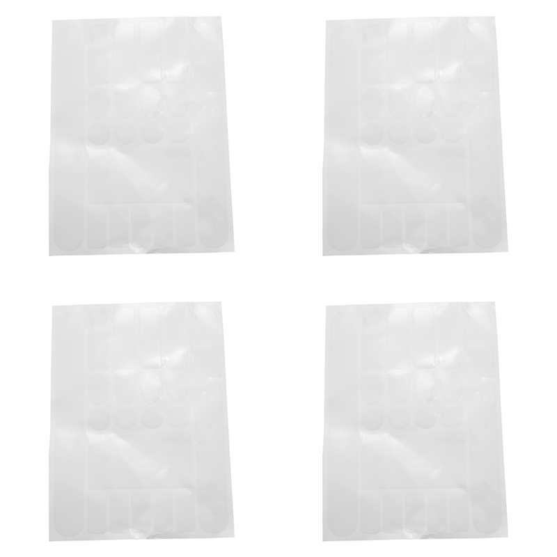 TWEXQNY 4X Bicycle Front Fork Frame Protector Bike Chain Stay Protection Cycling Fork Wrap Guard Pad Transparent