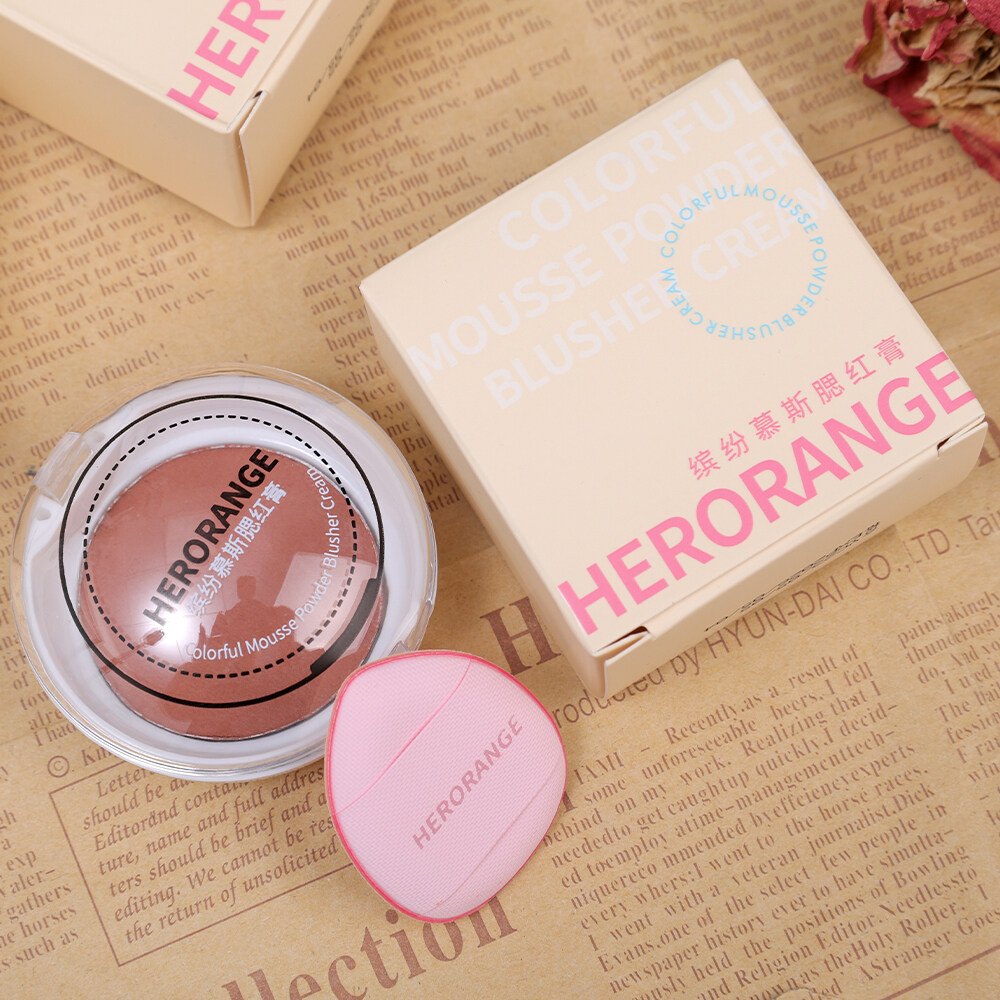 Mochi Poke Cheek Red Mud Natural Matte Soft Mist Monochrome Expanded Color Blush Paste. 