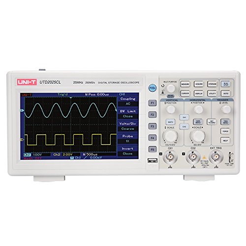 UNI-T 50MHz Dual Channel Digital Storage Oscilloscope 50MHz Bandwidth 500Ms/s Sample Rate UTD2052CL - Kings Trading. 