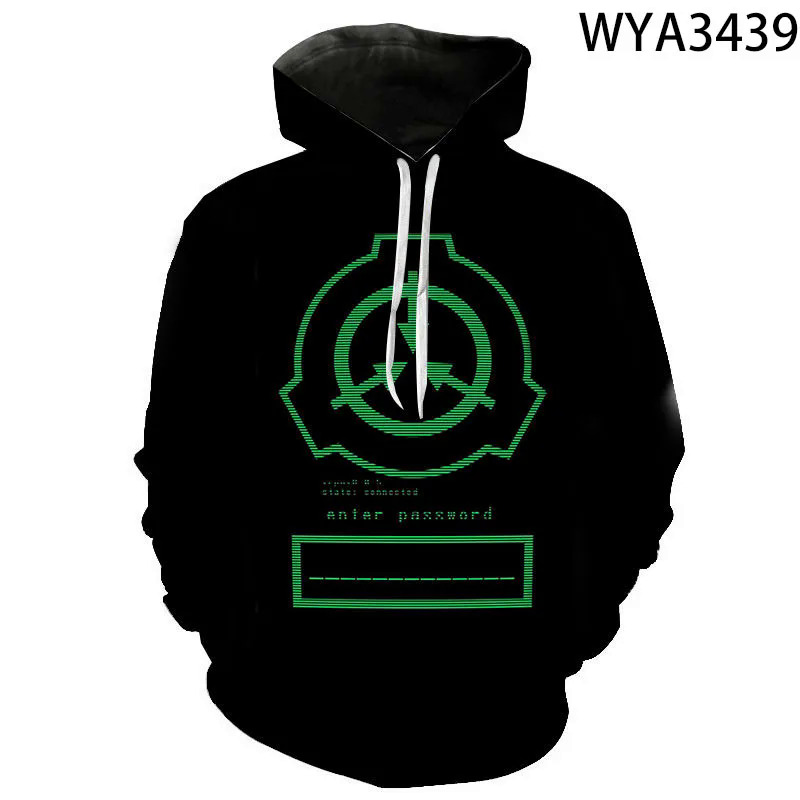2020 SCP Foundation Secure Contain Protect Fan SCP Wiki Logo Inspired Hoodies Men Women Children 3D Print T-shirts Cool Pullover. 