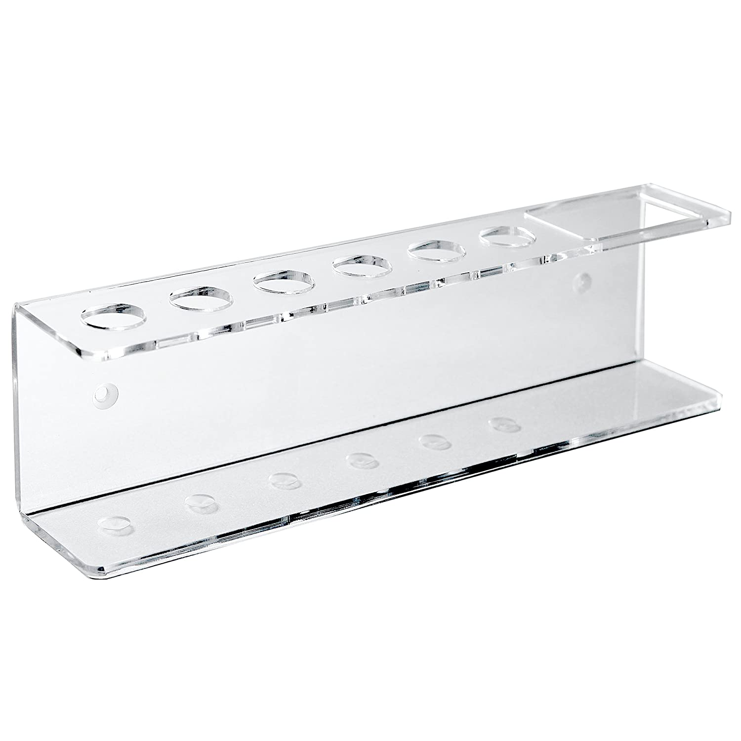 New Wall Mounted Acrylic Dry Erae Marker Holder 6 lot Clear Eraer Marker Organizer For Office chool Home