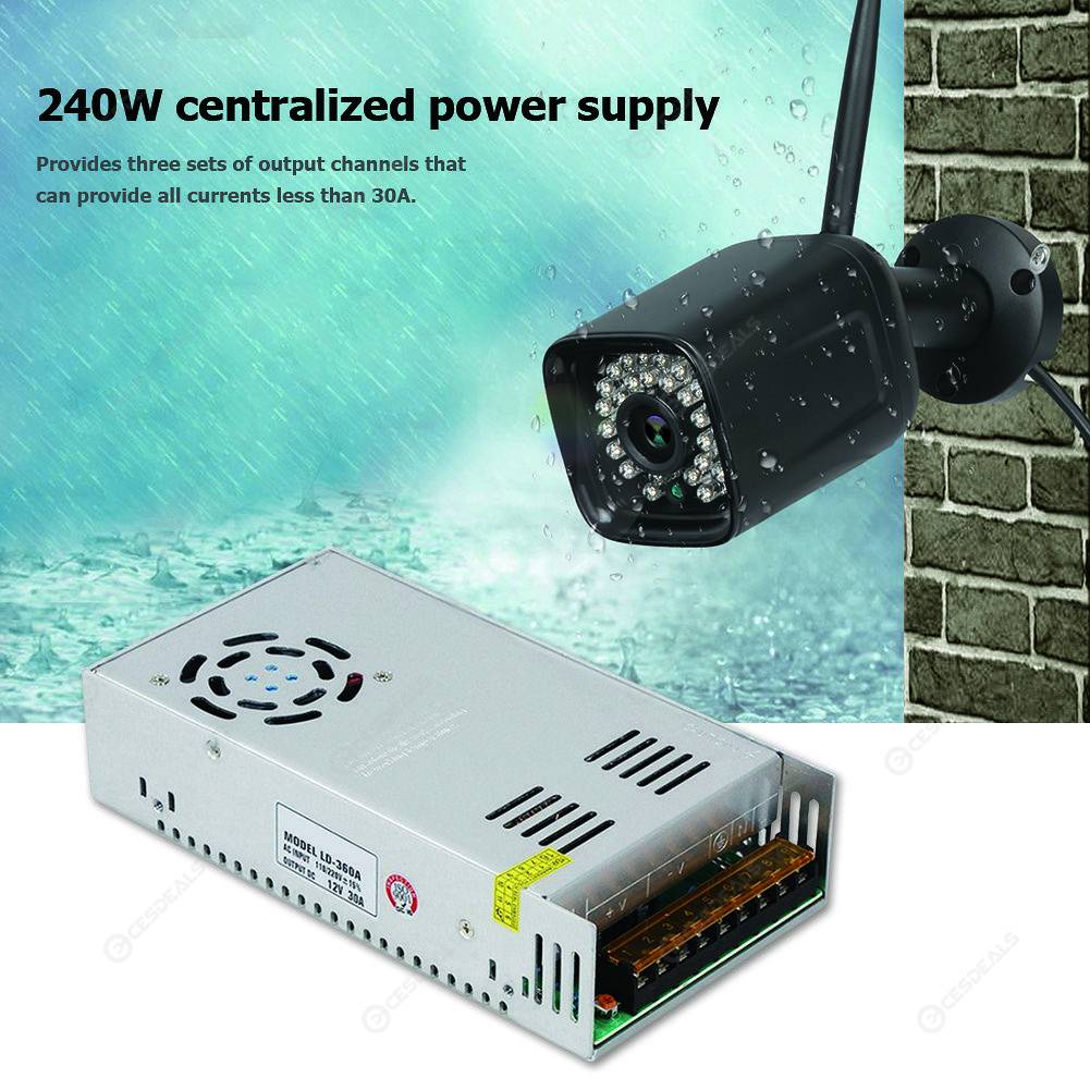 Switching Power Supply Driver AC 110V/220V To DC 12V 30A 360W Transformer. 