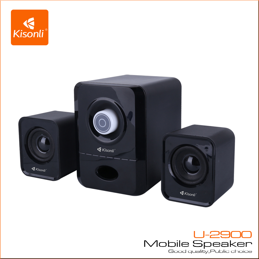 KISONLI U-2900 USB 2.1 Speaker Subwoofer Sound System Some Theater Loud Speaker. 