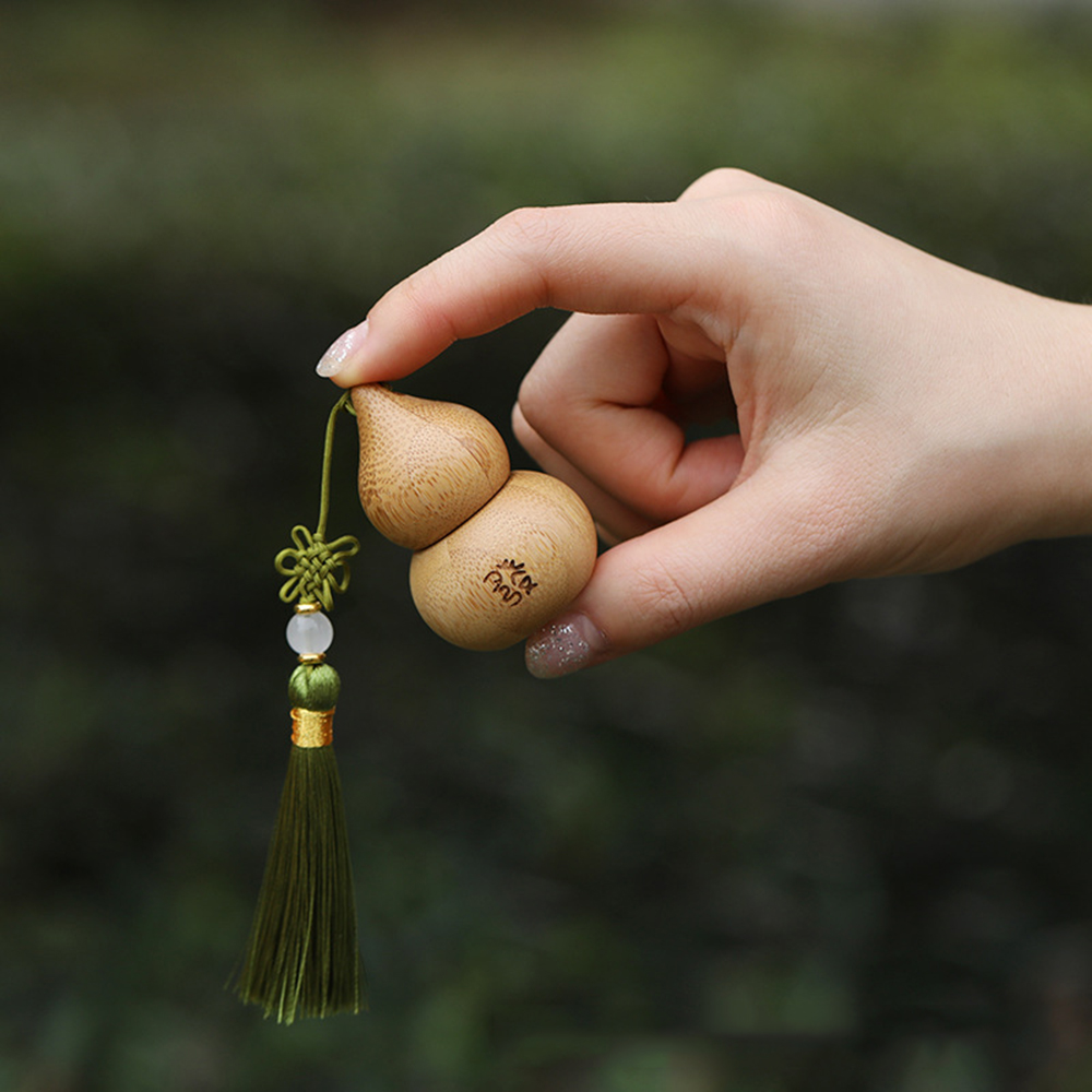 Bamboo Roller Bottle Portable Ancient Style Gourd Shape Empty Bottle Small 1ml Skincare Container for Travel Personal Care Gift. 