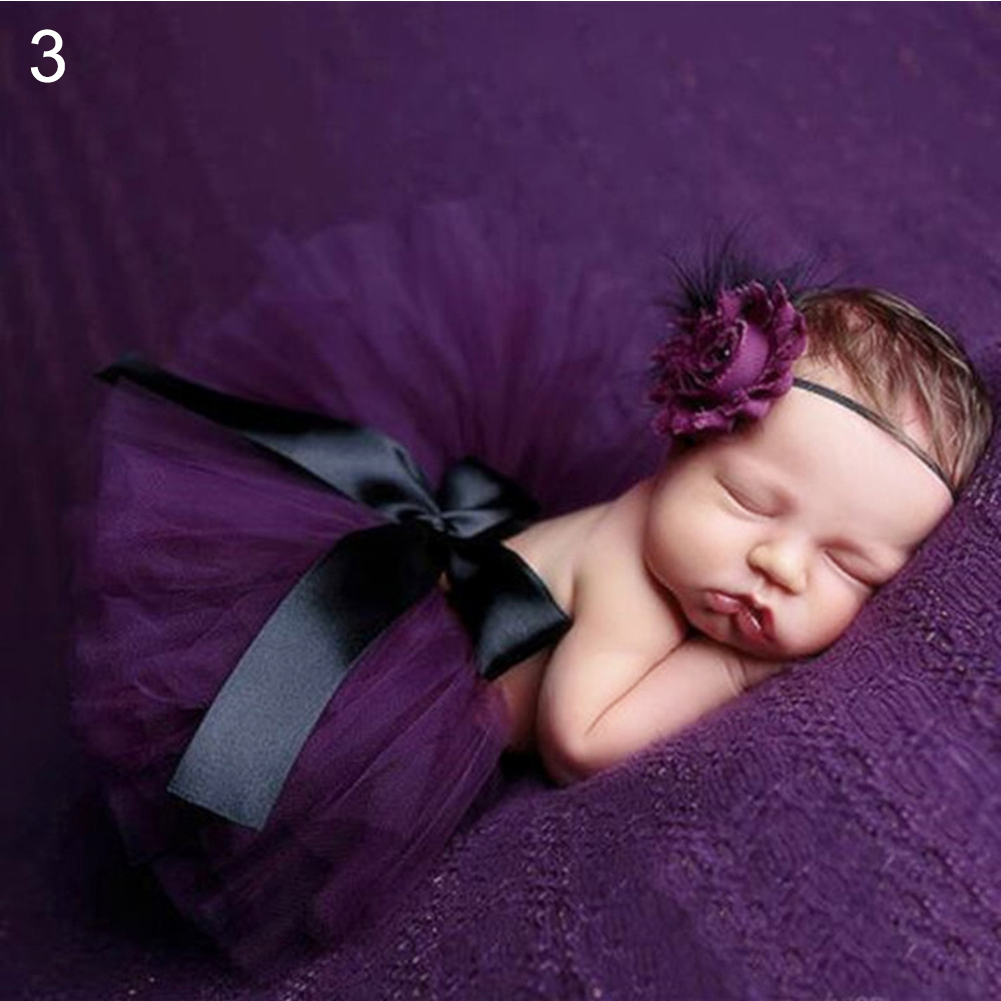 【Hengli jewelry story】(New) (new) newborn baby girls mesh bowknot tutu dress Princess skirt photography props