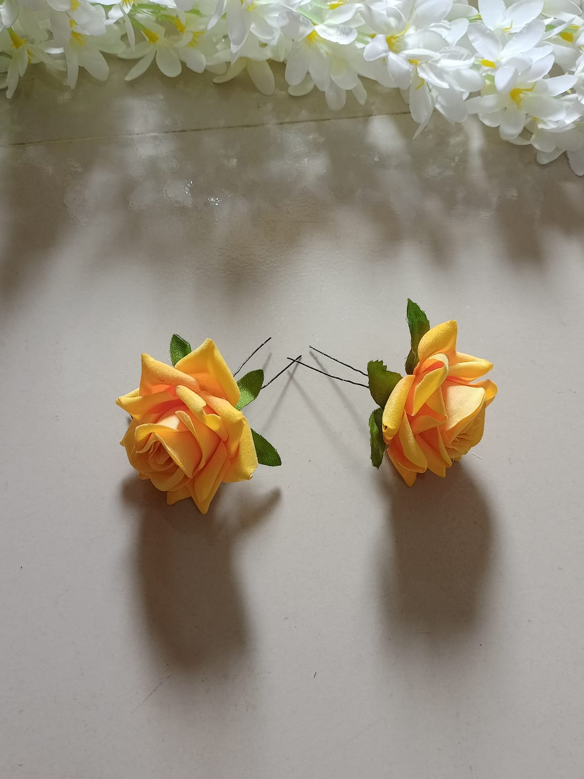 2 Pieces Rose Bobby Pin