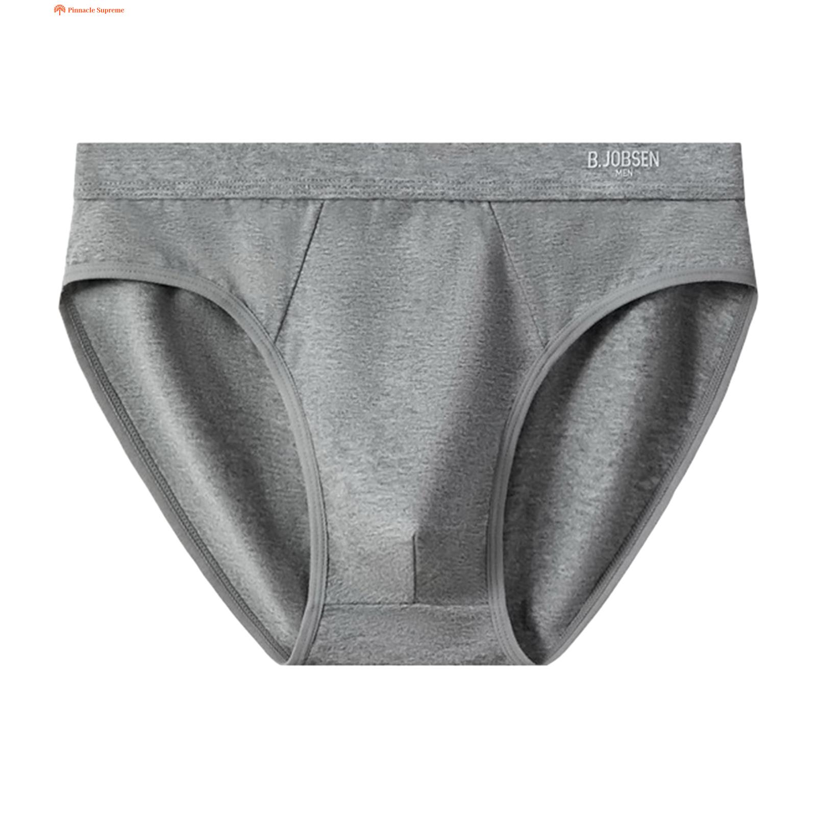 Men Elastic Briefs Comfortable Men's Solid Color Briefs Soft Breathable Underwear for Men Briefs