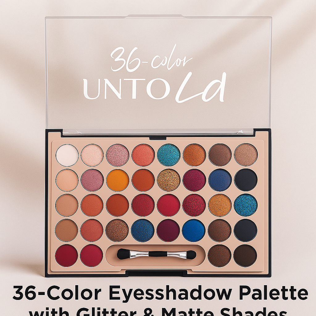 36 Color Eye shadow box with Brush Free. 