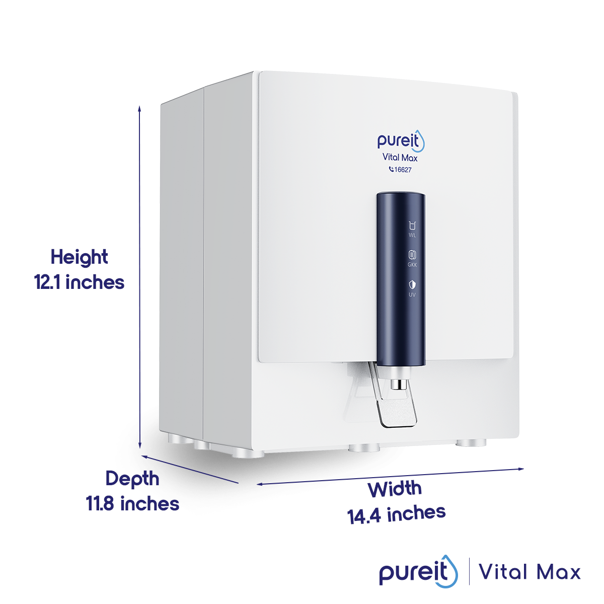 Pureit Vital Max RO+UV Water Purifier | 7 Litre | 7 Stages Purification. 