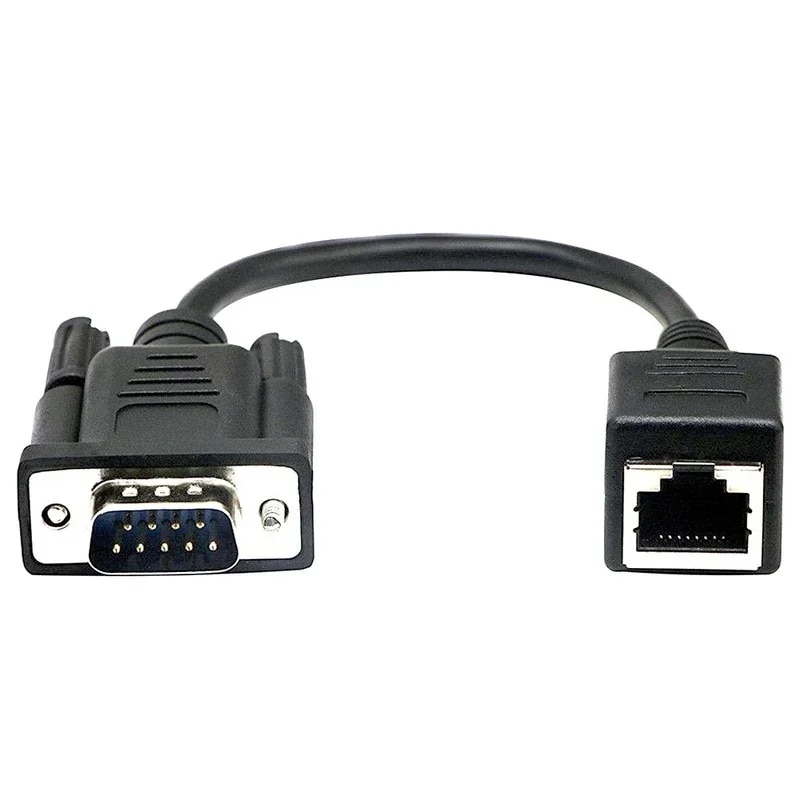 RJ45 to VGA Extender Male to LAN CAT5 CAT6 RJ45 Network Ethernet Cable Female Adapter Computer Extra Switch Converter. 