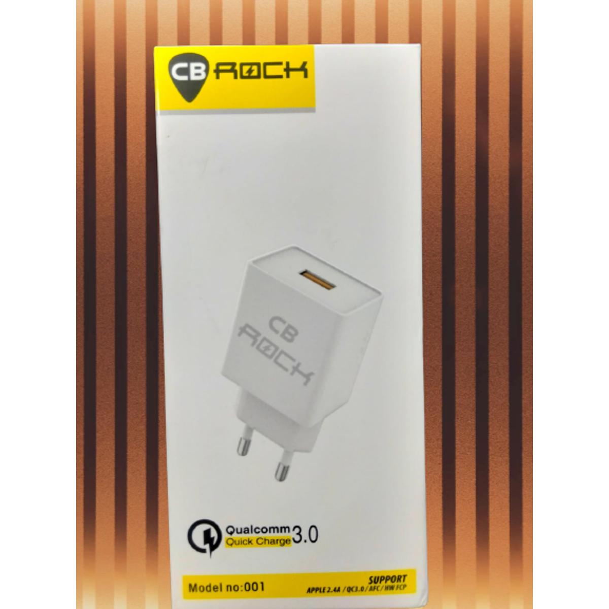 CB ROCK Usb Charger Qualcomm Quick Charge  3.0 Fast Charging typ c