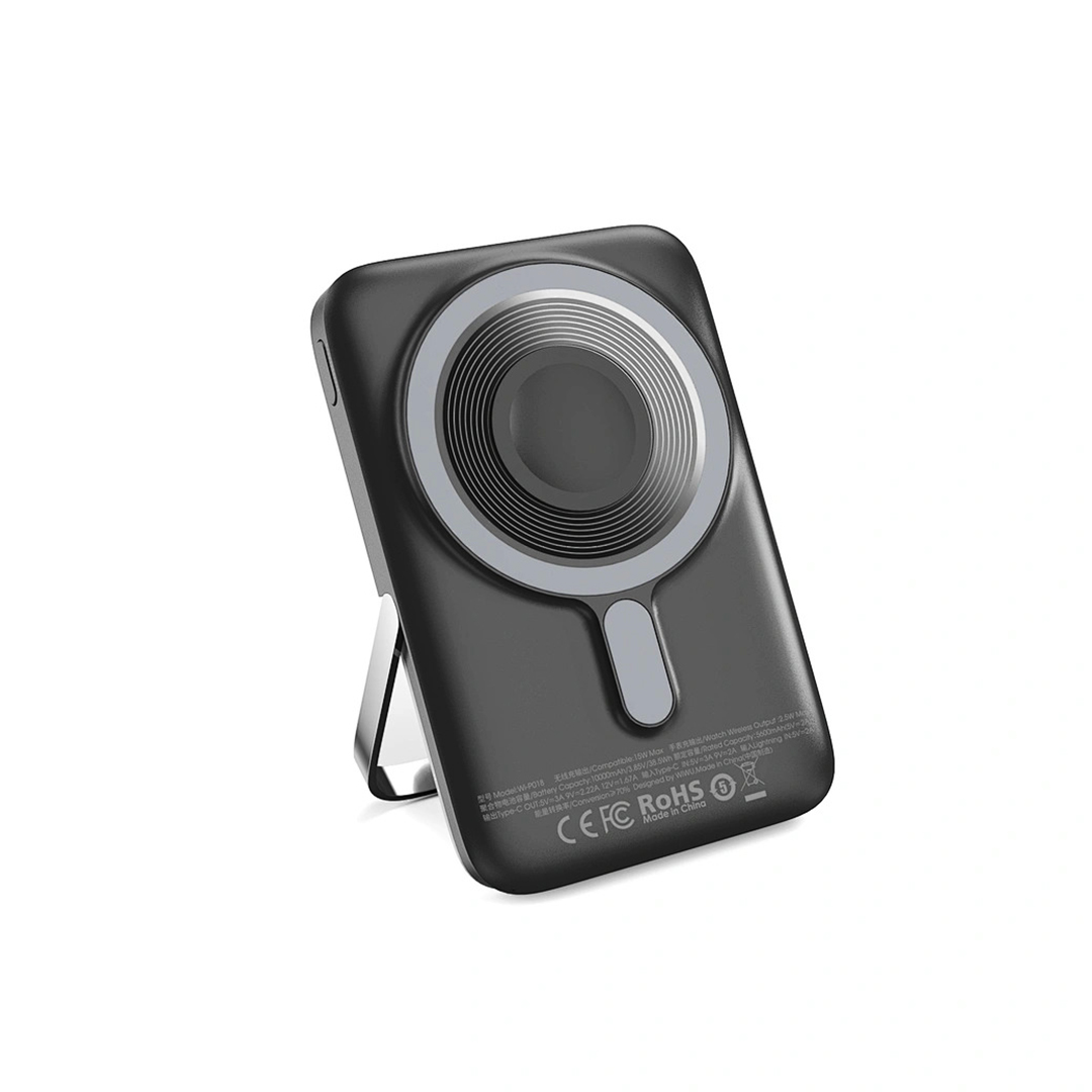 WiWU Wi-P018 Elite Power Bank 10000mAh Magnetic Wireless Charging With Stand. 