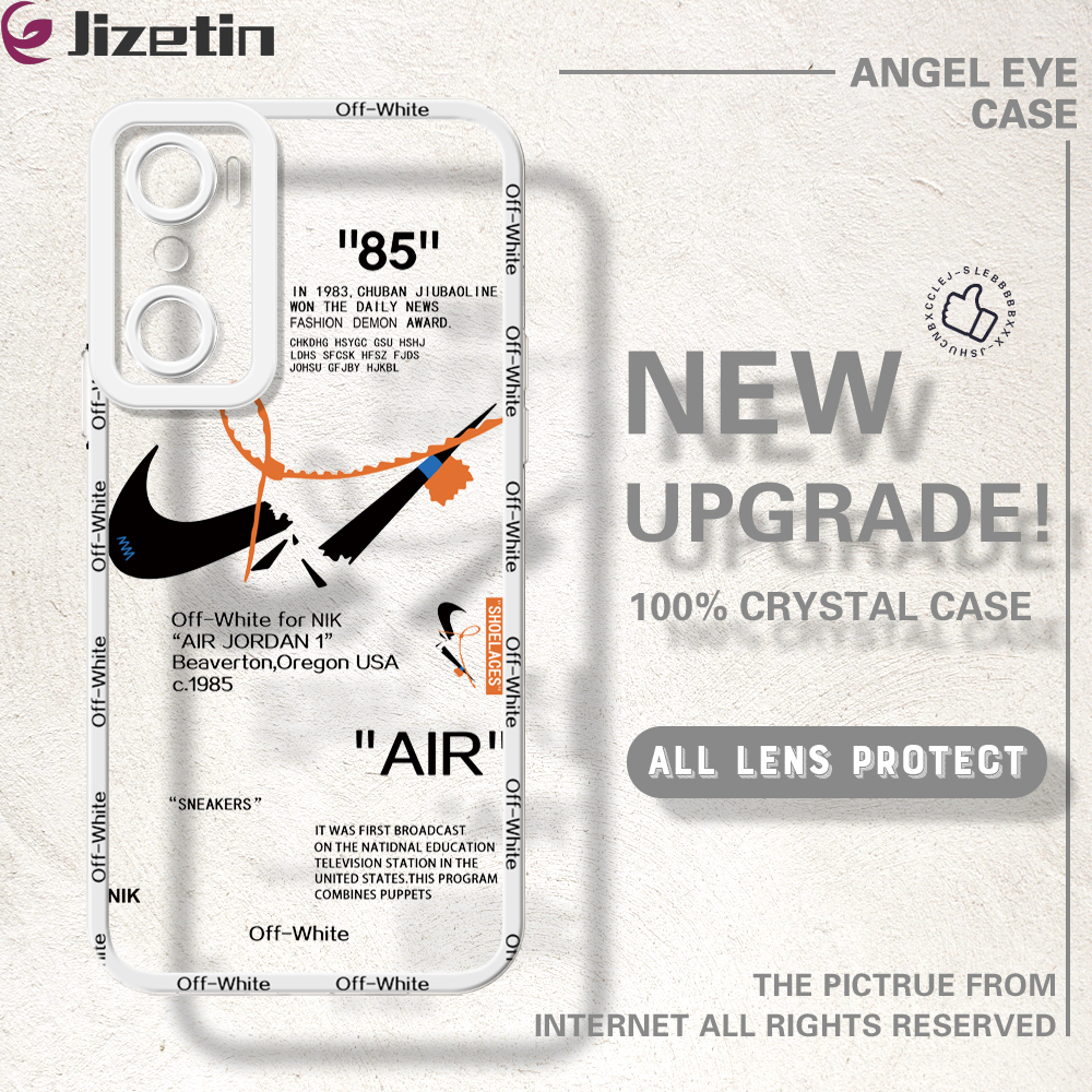 Jizetin for Infinix Hot 20S Back Cover Crystal Transparent Sport Series Full Camera Angle Eye Cover Soft Protect Phone Cases