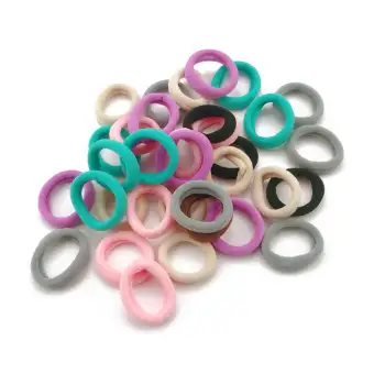 Topsky 1 Pack Hair Bands Ties Colorful Elastic Cotton Bands Not
